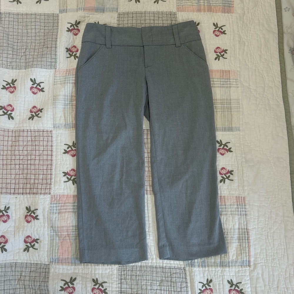 Daisy Fuentes Silver Gray Trousers